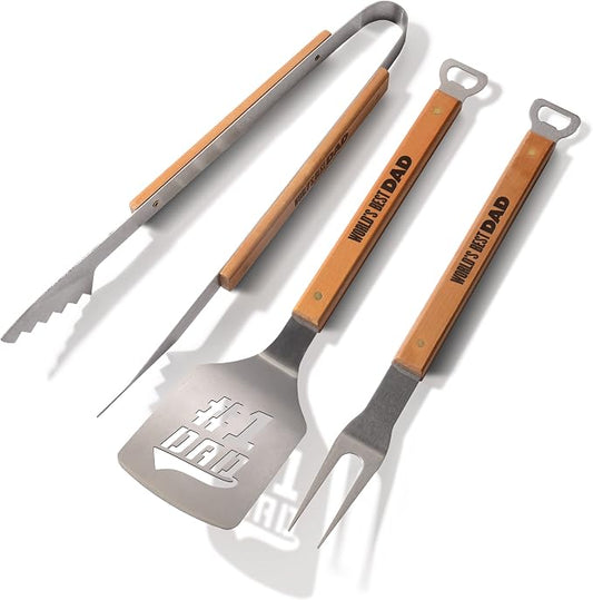 YouTheFan Universal Classic Series 3pc BBQ Grill Set