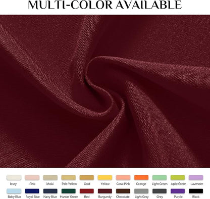 Softalker Rectangle Tablecloth, Waterproof Table Cloths Wrinkle Free Fabric Washable Polyester Table Cover for Dining Tables Party Outdoor Camping Parties Buffet - 60 x 102 inch, Burgundy