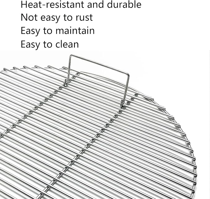 30" Heavy Round Stainless Steel Cooking Grates for Fire Pit Grill, Patio Outdoor Cooking Camping Grill