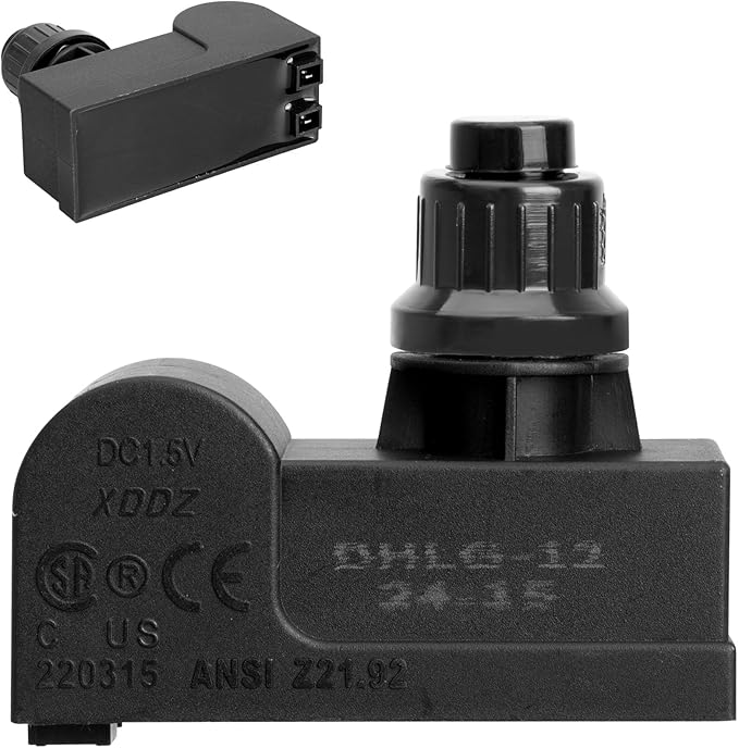 DHLG-12 Igniter 2 Outlets Universal Tact Push Button Igniter Kit for CharBroil Igniter Replacement, Nexgrill, Kenmore, Broil-Mate, Broil King, Jenn Air, Master Chef, etc., DHLG-12T igniter,AAA Battery