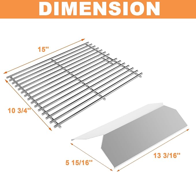 Grill Parts Kit for Kitchen Aid Grill Replacement Parts 720-0891B 720-0891C 720-0891CA 720-0891D 720-0891DA 720-0891G 720-0891H 720-0891R 730-0891C 730-0891D 730-0891G 730-0891H 730-0891R 730-0891B