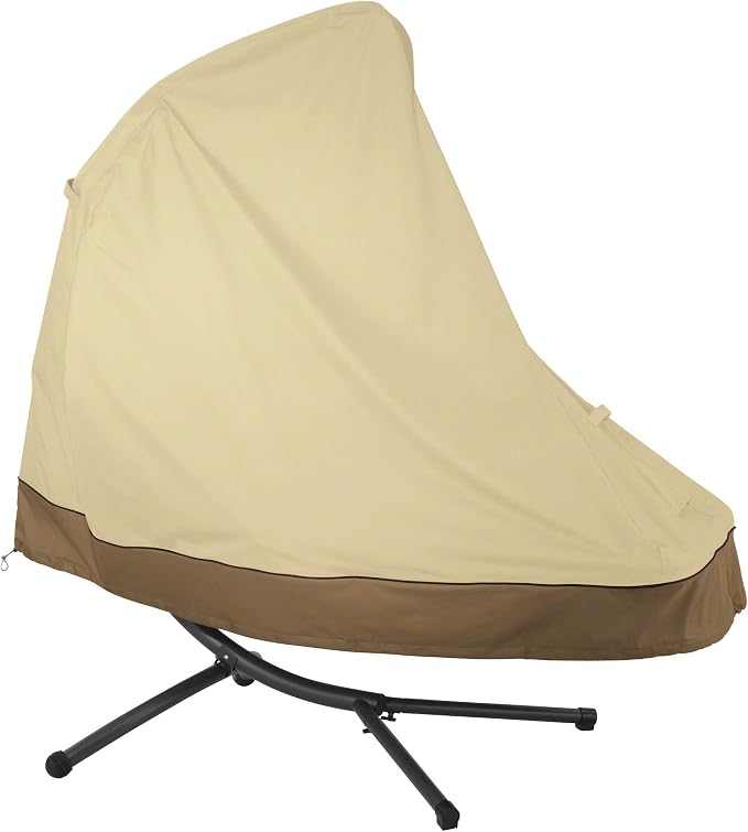 Classic Accessories Veranda Water-Resistant 73 Inch Patio Hanging Chaise Lounge and Stand Cover, Chaise Lounge Covers Outdoor