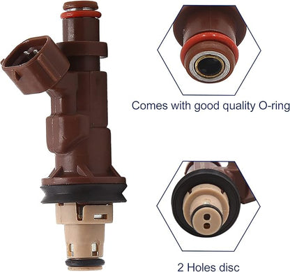 uxcell 23209-62040 Fuel Injector 2 Holes for Toyota Tacoma 1999-2004 for Toyota Tundra 2000-2004 for Toyota 4Runner 1999-2002 3.4L