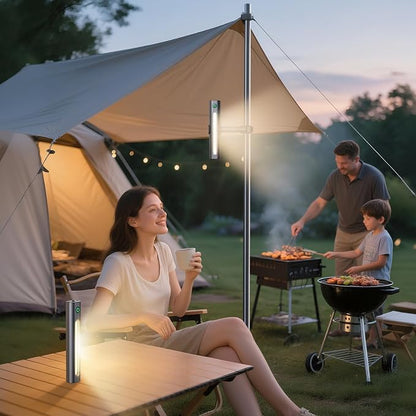 Rechargeable 360° Grill Light for Griddle & Grills with Magnetic Base and Gooseneck, IPX5 Waterproof, 2-Level,Brightness, USB-C Charging,