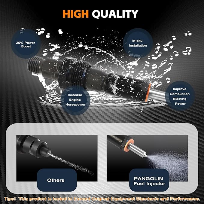 PANGOLIN 3932123 C3932123 Fuel Injector 4PCS for Cummins 4BT 3.9L 6BT 5.9L Diesel Engine Truck Aftermarket Parts