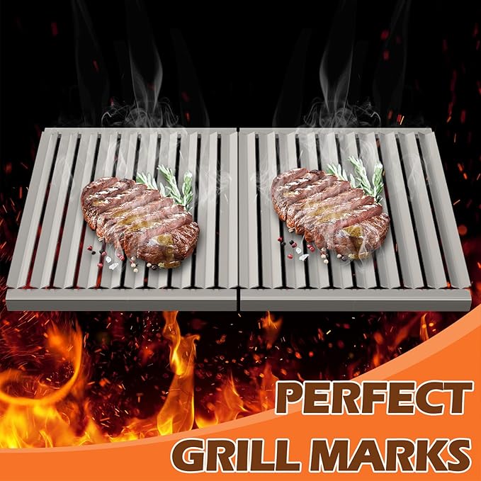 Grill Grates for Solaire AGBQ 27G Grills Stainless Steel Grill Replacement Parts for IRBQ 27G Grills Replacement Grates for SOL-2713R, 11.1 x 13.8 Inch