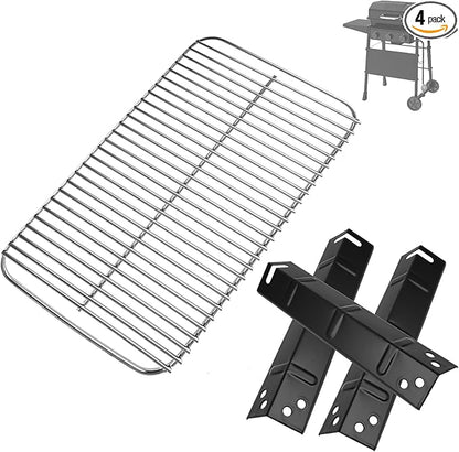 Grill Replacement Parts for 3-Burner Walmart Expert Grill 720-1049, Cooking Grate and Heat Plates Replacement Parts for Expert Grill Parts