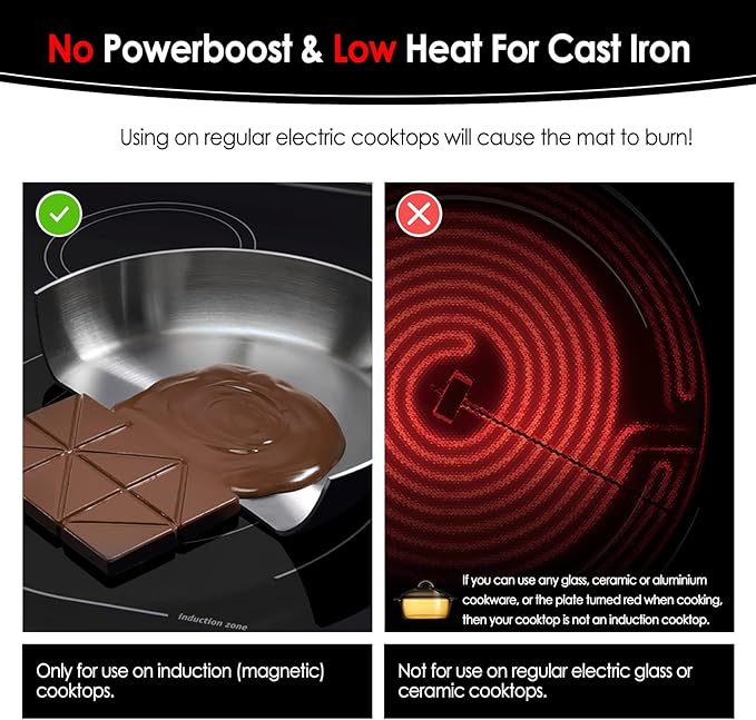 KitchenRaku Large Induction Cooktop Protector Mat 21.2x35.4 IN,Translucent (Magnetic) Electric Stove Burner Covers Antiscratch as Glass Top Stove Cover or Electric Stove Top (21.2x35.4 Inch L)