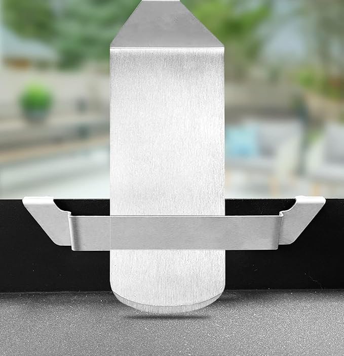 Griddle Spatula Holder, Stainless Steel Barbecue Tool Hold Rack Griddle Accessories for Blackstone Flat Top Griddle and Other Grill Griddles, 2 Pack