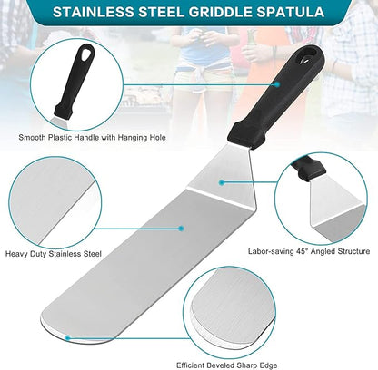 36Pcs Griddle Accessories, Leonyo Grilling Accessories for Outdoor, Smash Burger Press Grill Tools Kit with Enlarge Griddle Spatula, Melting Dome for Flat Top Grill, BBQ Gifts for Men