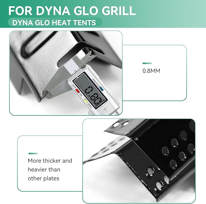 DGH474CRP Heat Plate Grill Replacement Parts for Dyna-Glo 5 Burner DGH474CRP, DGH485CRP, 4 Burner DGH450CRP, Heat Shield for Dyna-Glo 3 Burner DGH373CR Grill, 70-02-411 70-02-412 Heat Tent