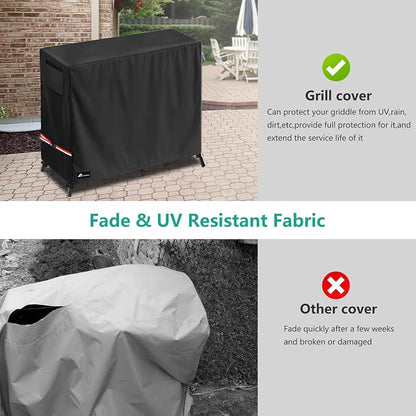 Waterproof Grill Cover for Blackstone 1555 1550 Tailgater Gas Grill and Griddle Combo, Outdoor Heavy Duty Durable Blackstone Grill Cover(Cover Only)