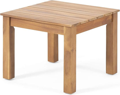Christopher Knight Home Obreanna Outdoor End Table, Brown Patina Finish