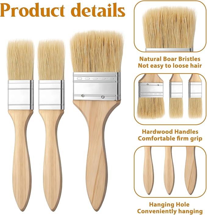 3 PCS Pastry Brush for Baking Basting Brush for Cooking Butter Brushes for Cooking BBQ Kitchen Baking Brushes Oil-Brush for Oil Sauce, Butter, Sauce