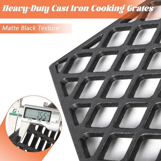 Grill Grates for Traeger Pro 34 Series Eastwood Texas Elite Cast Iron Cooking Grate Grid BAC367 HDW194 Rack BBQ Replacement Parts Wood Pellet Smoker Accessories