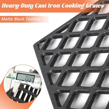 Grill Grates for Traeger Pro 34 Series Eastwood Texas Elite Cast Iron Cooking Grate Grid BAC367 HDW194 Rack BBQ Replacement Parts Wood Pellet Smoker Accessories