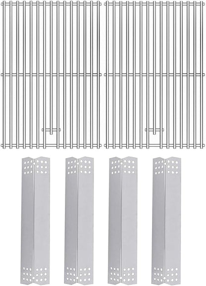 SafBbcue Grill Parts Kit for Home Depot Nexgrill 4 burner 720-0830H 720-0830A 720-0783E 720-0783C Replacement Parts for Expert Grill 720-0789H Stainless Steel Heat Plates & Cooking Grates for Nexgrill