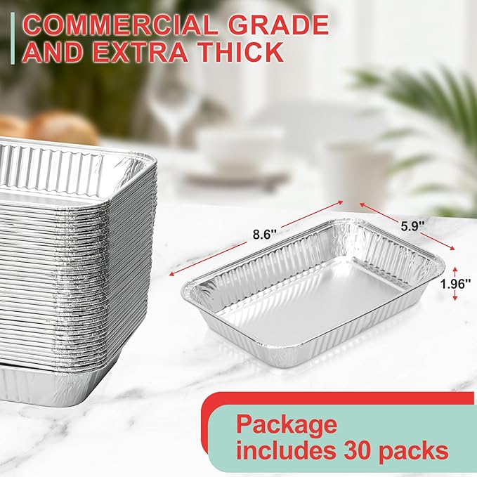 30-Packs Grill Grease Tray Liners for Ninja OG800/OG900 Series,Outdoor Smoker Drip Pan for Ninja OG850/OG951 Woodfire Outdoor Grill XL Pro Accessories