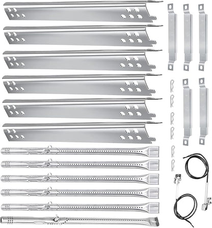 Char Broil Grill Replacements, charbroil Grill Burner; 6-Burner | Burner L=17.75 inch,304 Stainless Steel;For Charbroil Performance 6 & 5 Burner Grills 463244819 463274419 463274819 463347519