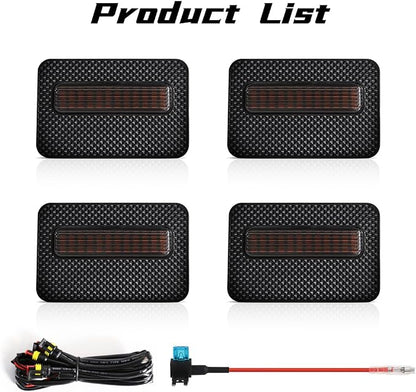 Grill Light for Tacoma SR 2024 2025, Smoked Shell Amber LED Front Grille Lights Fit for Tacoma SR5