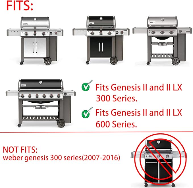 7599 Genesis II Grill Griddle Replacement Parts for Weber Genesis ii E-310 E-315 S-335 S-345 SE-310 S-335 LX S-340 LX E-340 E-610 Grill Parts Genesis 2 300 600 Series Cast Iron Flat Top Griddle Plate