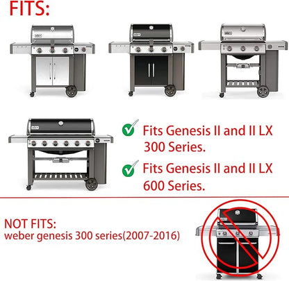 7599 Genesis II Grill Griddle Replacement Parts for Weber Genesis ii E-310 E-315 S-335 S-345 SE-310 S-335 LX S-340 LX E-340 E-610 Grill Parts Genesis 2 300 600 Series Cast Iron Flat Top Griddle Plate