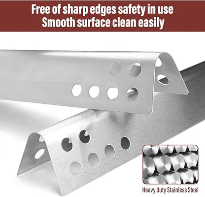 Uniflasy Grill Replacements for Charbroil Performance 2-Burner 463645015 463633316 463672016 463370719 463336016 463672216 463672419 463672019 Heat Plate Shield Grill Burner Igniter Crossover Tube
