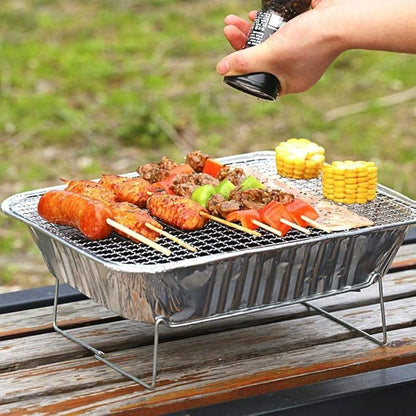 BBQ Grill Outdoor Disposable Portable BBQ Grill Home Outdoor Picnic Barbecue Stove with Charcoal