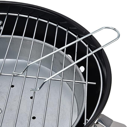 Tyenaza Charcoal Grill, Portable Spherical Grill with 3-Point Locking Lid for Heat Preservation, Dual Venting System