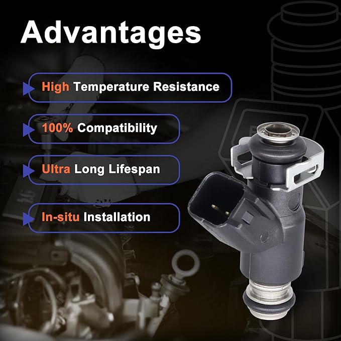 HiSport Fuel Injectors 1PC Compatible with HiSun EFI 500 & 550 Massimo Cub Cadet Coleman Replace 28160355