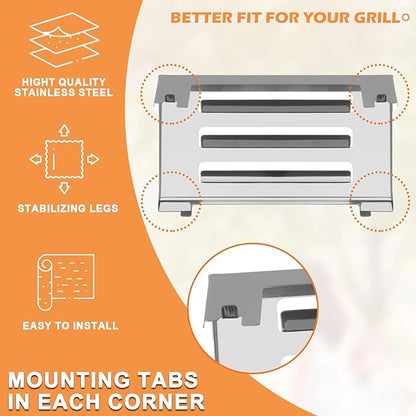 Grill Replacement Parts for Weber Spirit 2 Grill Parts GS4 Spirit II E310 E320 S310 S320 Parts for Weber GS4 Spirit 2 Flavorizer Bars 7636 67046 69797 68843 & Heat Deflector 67060 Stainless Steel
