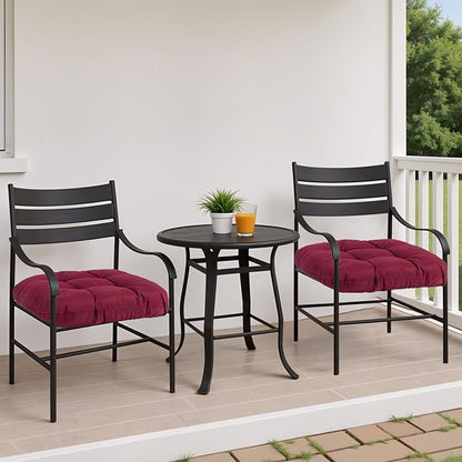 MTMR Outdoor Chair Cushions Set of 2, Patio Furniture Seat Pads, Waterproof | 2Pcs , waterproof cover, PP cotton, u-shaped, no-fading, thick patio seat pads for outdoor wicker furniture in yard, 19x19x4