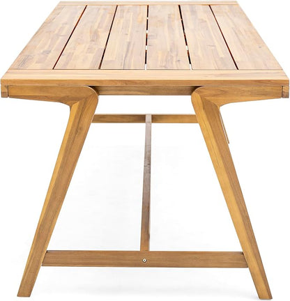 Christopher Knight Home Florian Acacia Wood Outdoor Dining Table, Teak