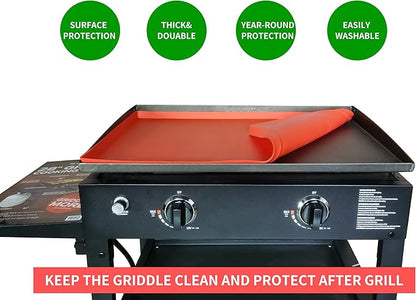 Silicone Mat, Grill Cover, 28" Griddle Mat Protective Cover for Blackstone 28 Inch Griddle - Thickened Food Grade Silicone Mat for Blackstone Flat Top Grill (Does not fit 28XL)
