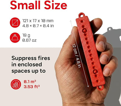Small Automatic Fire Extinguisher – Non-Toxic, Compact & Maintenance-Free Household Fire Protection for Electric Boxes, Solar Generators, Vehicles, Lithium Batteries, Ship Cabins.