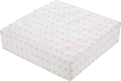 Classic Accessories Ravenna Water-Resistant 25 x 25 x 5 Inch Square Patio Seat Cushion Slip Cover & Foam, Spice, Lounge Chair Cushion