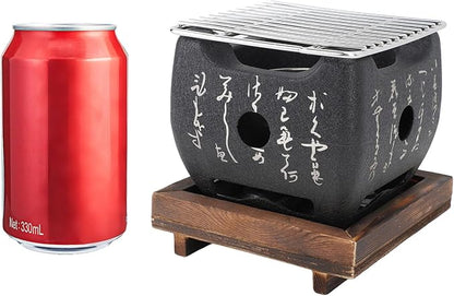 Japanese Charcoal Grill Small Multi Functional Fast Heating Mini Portable Barbecue Stove Hibachi Grill Outdoor Camping Grill(S)