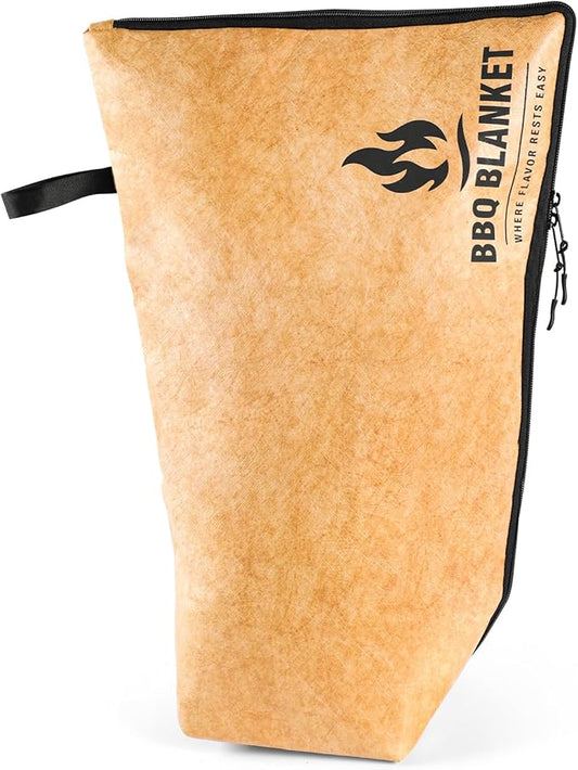 Portable Insulated BBQ Blanket for Resting Meat with Wide Mouth & Zipper – Multi-Layer Leakproof BBQ Resting Bag for Smoking, Grilling, Pulled Pork Shoulders, Steaks, Briskets, Beef, Turkey