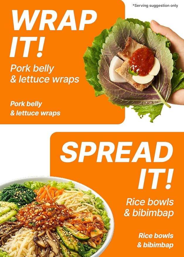 TBK THEBORN Korean BBQ Ssamjang, Fermented Soybean Dipping Sauce 2.9kg | Savory fermented dipping sauce with rich umami flavor for Korean BBQ, lettuce wraps, grilled meat and vegetables