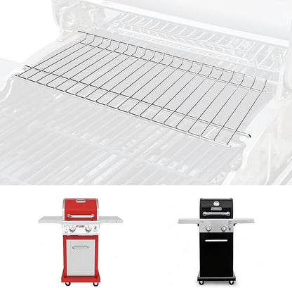 Utheer Stainless Steel Warming Rack for Nexgrill 720-0864 720-0864R Gas Grills, 16.8" x 7.2" Stainless Steel Upper Warming Rack Replacement for Nexgrill 2 Burner Grill
