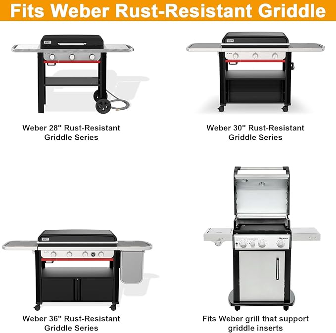 Griddle Warming Rack for Weber Slate 36 30 28 Inch Rust-Resistant Griddle, Stainless Steel Grill Warming Rack for Blackstone 17 22 28 36 Inch Charbroil Camp Chef and Most Flattop Griddle Accessories