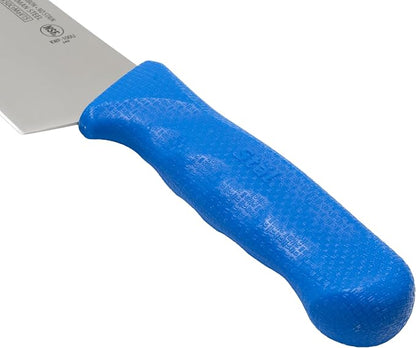 Winco 10" Blue Chef's Commercial-Grade Knife | Razor sharp, Restaurant service, Great for Meat Prep, Vegetable Prep, Bread Service and Kitchen Prep