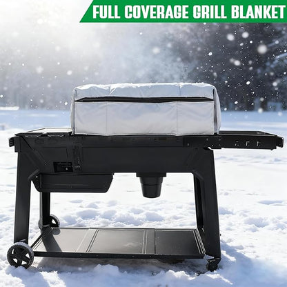 Grill Insulated Blanket for Traeger Woodridge Pro Smoker Cover Thermal Insulation Replacement Parts Insulator Wood Pellet Grills BBQ Winter Accessory