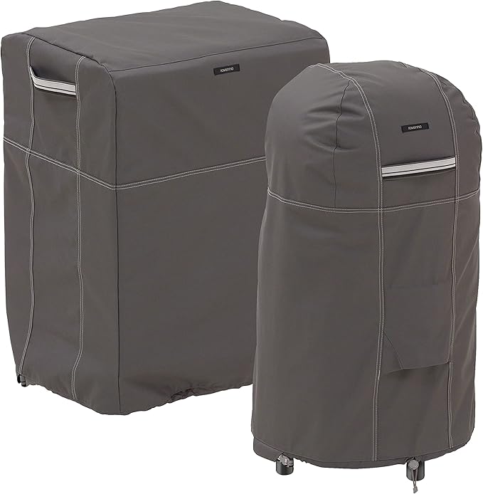 Classic Accessories Ravenna Water-Resistant 26 Inch Square Smoker Grill Cover
