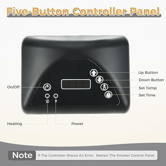 9907160014 Digital Control Panel Replacement for Masterbuilt MB20071317, 20071117, 21071218, 20071217, 20072318 Electric Digital Smoker