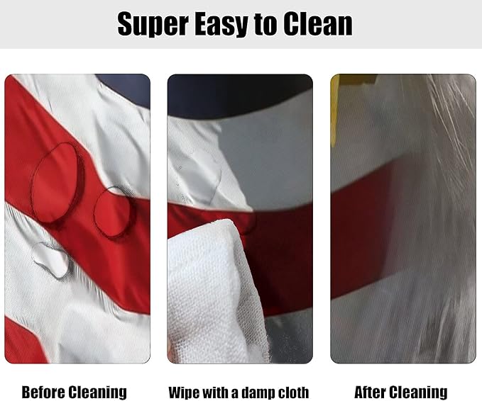 4th of July Oval Fitted Tablecloths, American Bald Eagle on American Flag Elastic Edged Table Covers, Fits Tables up to 60" x 84", Windproof Table Cloths for Indoor Restaurant Outdoor Dining Decor