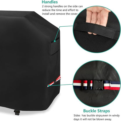 Heavy Duty Waterproof Grill Cover for Blackstone Model 2165 Pro Series 2 Burner 22 Inch Propane Griddle with Hood, Outdoor Durable Blackstone 2165 2414 BBQ Griddle Grill Cover(Cover Only)