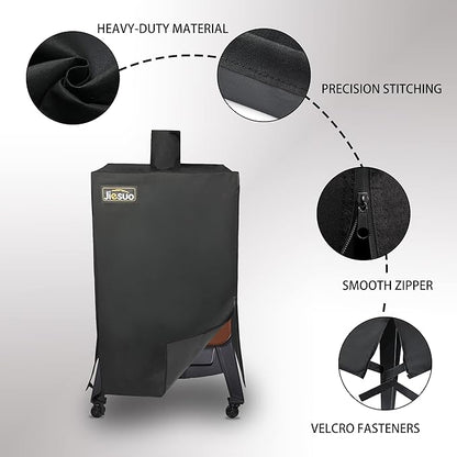 Vertical Smoker Cover for Pit Boss 4/5-Series, PBV4PS1, PBV5PW1, PBV4PS2, Heavy Duty Waterproof Cover for Pit Boss Vertical Pellet Smoker Grill