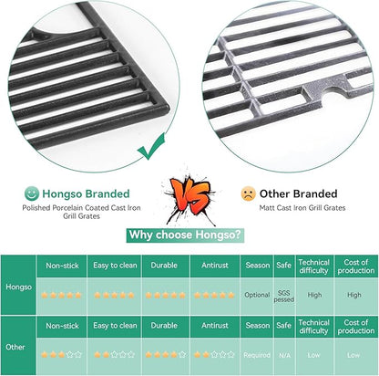 DGH474CRP Cooking Grates for Dyna glo DGH474CRP DGH483CRP DGF493BNP DGF493PNP-D DGB495SDP DGB495SDP-D DGB493SPB Grill, 70-02-656 70-01-911 Cast Iron Grill Replacement Part for Backyard BY13-101-001-12