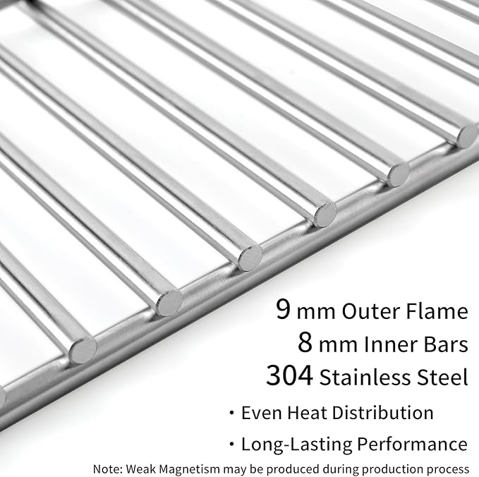 47004 Grill Warming Rack for Bull 30" Grill Heavy Duty 304 Stainless Steel Grill Replacement Part Accessories for Bull Angus Outlaw Lonestar 4 Burner & Bison Charcoal BBQ Grills